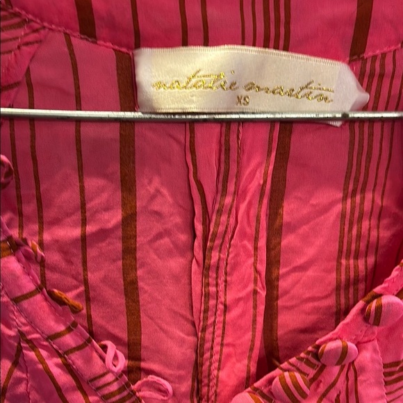 Natalie Martin Pink Striped Long Sleeve Mini Dress XS - Picture 4 of 6